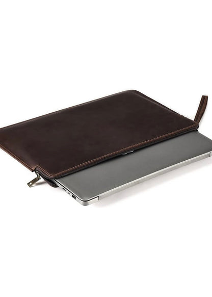 FUNDA EN CUERO PARA PORTATIL