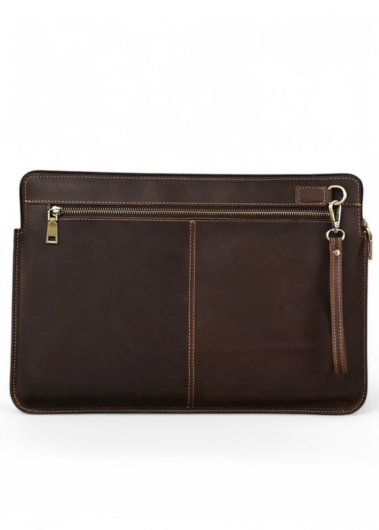 FUNDA EN CUERO PARA PORTATIL