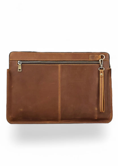 FUNDA EN CUERO PARA PORTATIL